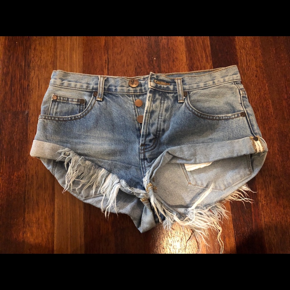 OneTeaspoon blue jean shorts - BANDITS